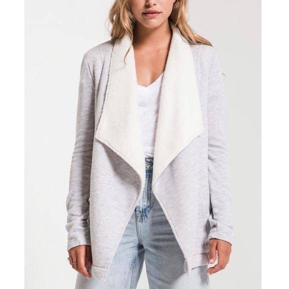 Z Supply Sweaters - Z Supply gray Sherpa cardigan